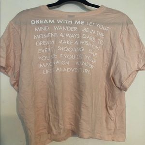 Day Dreamer Positive Good Vibe Quote Crop Shirt